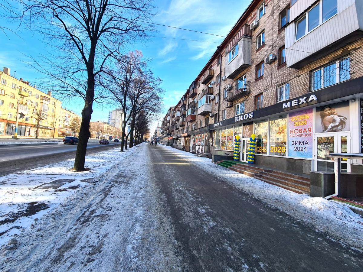 1-Room View Apartment Near Inturist On Sobornyi Avenue 143, By Grandhome Zaporizhia Exterior foto
